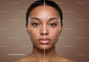 Young Woman with Flawless Skin and Natural Beauty Portrait