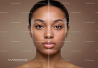 Young Woman with Flawless Skin and Natural Beauty Portrait