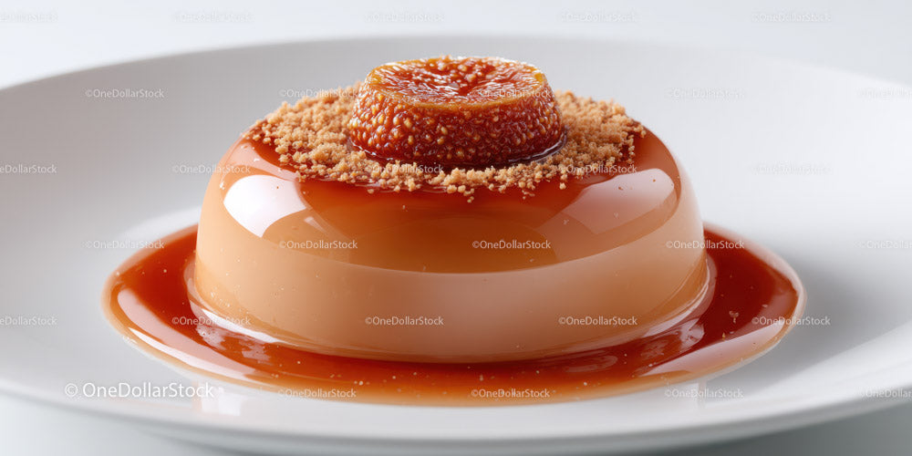 Flan karmelowy z miękką polewą karmelową i kremową konsystencją