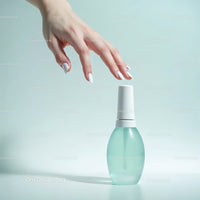 Elegant Hand Applying White Nail Polish with Modern Manicure