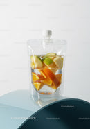 Fresh Fruit Infused Water in Clear Stand-Up Pouch