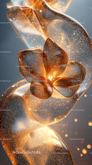 Elegant Golden Soap Bubbles and Foam for Luxury Skincare Ad