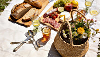 Rustic Picnic with Fresh Bread and Charcuterie Board