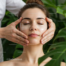 Young Woman Receiving Relaxing Facial Skincare Treatment