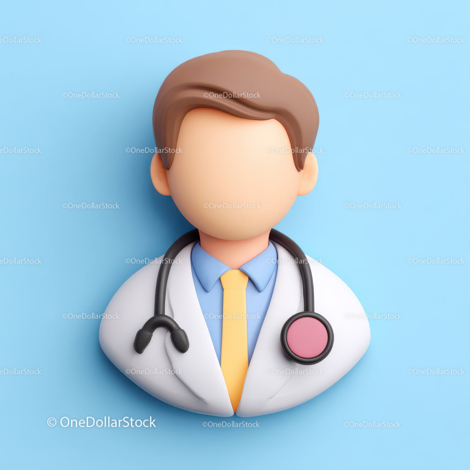 Friendly Doctor Figurine with Stethoscope for Healthcare Professionals