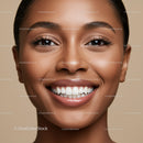 Close Up of Smiling Woman with Clear Skin and White Teeth