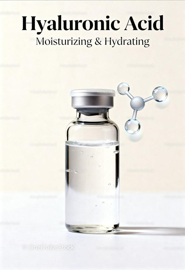 Clear Hyaluronic Acid Vial with Moisturizing Effect