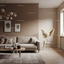 Modern Living Room with Beige Walls and Cozy Sofas for Home Decor