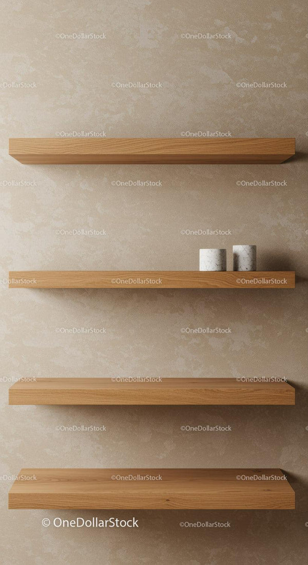 Modern Wooden Shelves for Stylish Home Organization in Neutral Tones