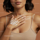 Close-up of Woman Applying Body Lotion with Moisturizing Cream