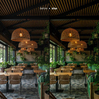 Before and after Botanical Lightroom preset edit
