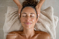 Relaxing Facial Massage in a Spa Setting for Skin Rejuvenation