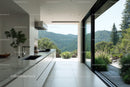 Modern Kitchen with Mountain View and Scenic Landscape