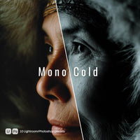 Mono Cold Lightroom presets cover preview