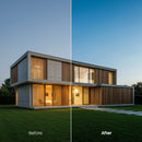 Before and after Architecture Dark Lightroom preset edit