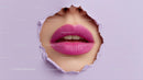 Captivating Female Portrait with Vibrant Pink Lipstick
