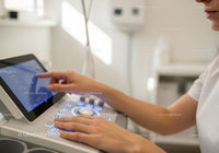 Medical Professional Performing Ultrasound Scan in Healthcare Setting