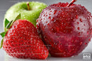 Close-up of Fresh Juicy Strawberries with Water Droplets