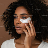Young Woman Applying Under-Eye Gel for Refreshing Skincare