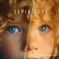 Sepia Soft Lightroom presets cover preview
