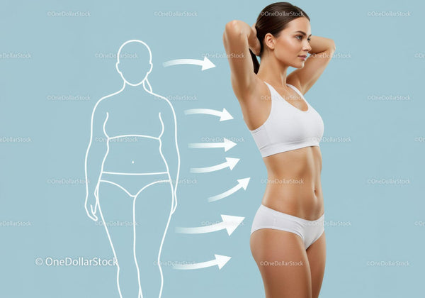 Fitness Transformation of a Woman Showing Body Sculpting and Weight Loss