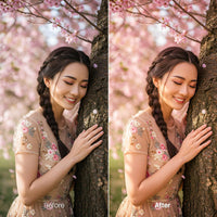 outdoor photography edit with Blossom Lightroom presets