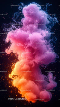 Colorful Smoke Cloud Abstract Art for Creative Projects