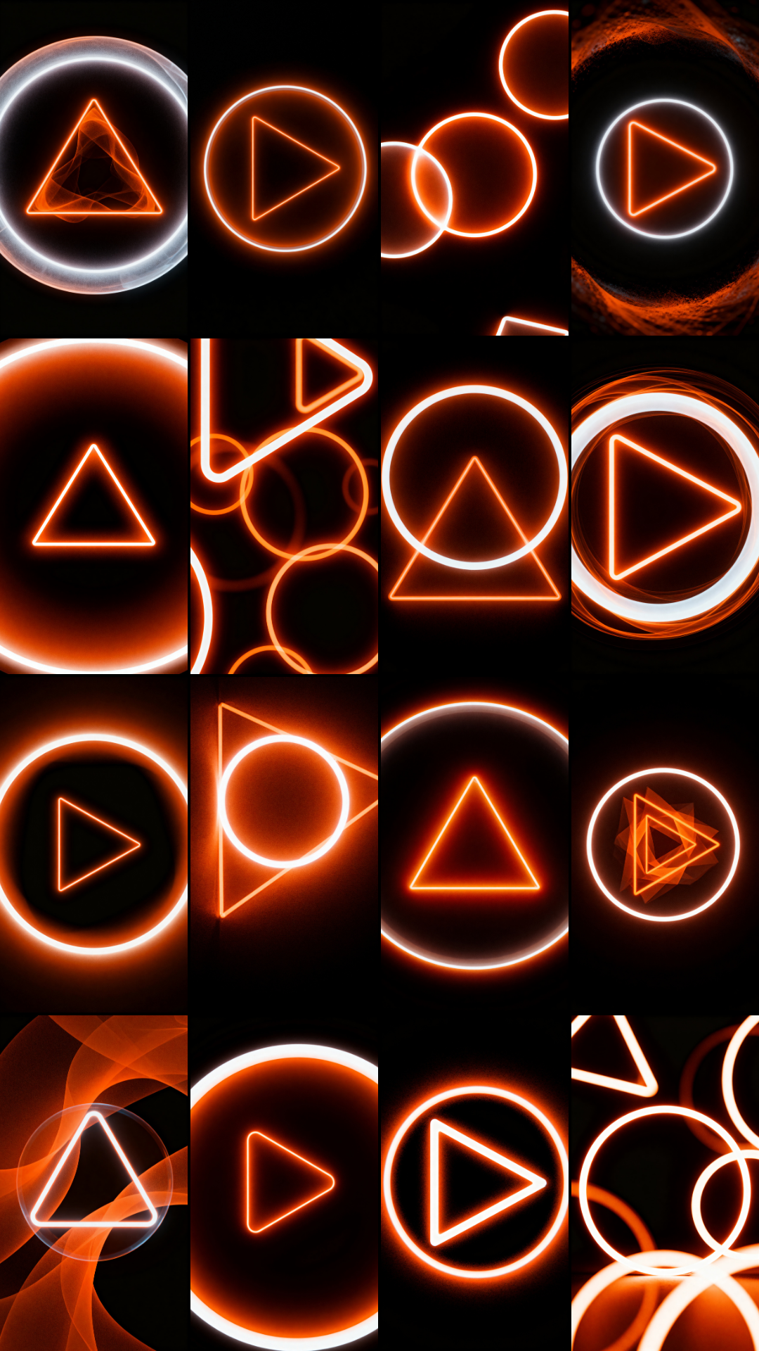 Orange Polygons Photo Overlays preview 5