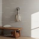 Neutral Beige Fabric Bag Hanging on Wall Hook in Cozy Interior
