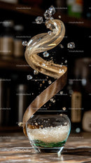 Champagne Cork Popping with Sparkling Bubbles and Celebration Atmosphere