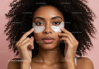 Young Woman Applying Facial Mask for Skincare Routine