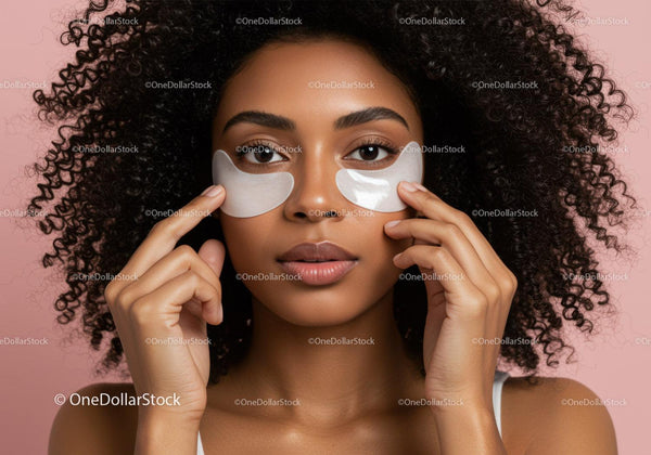 Young Woman Applying Facial Mask for Skincare Routine