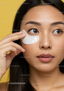 Woman Applying Under-Eye Patch for Skin Rejuvenation