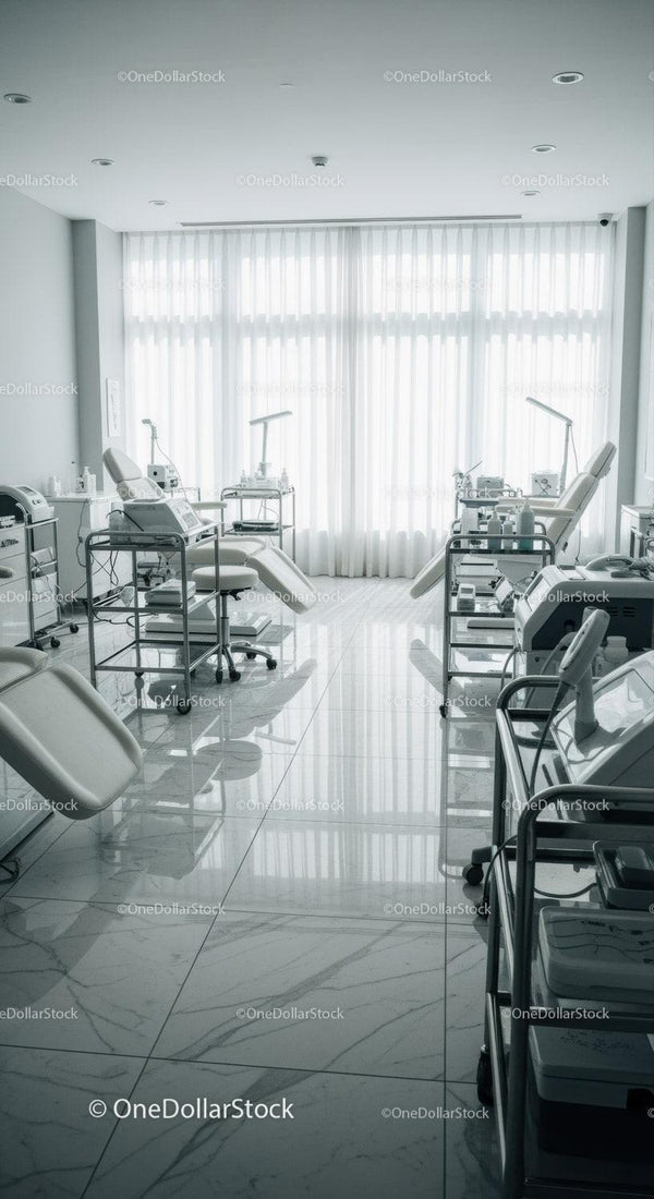 Modern Hospital Room with Medical Beds and Healthcare Equipment