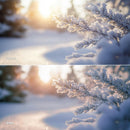 Before and after Serene Cold Atmosphere LUT Pack effect