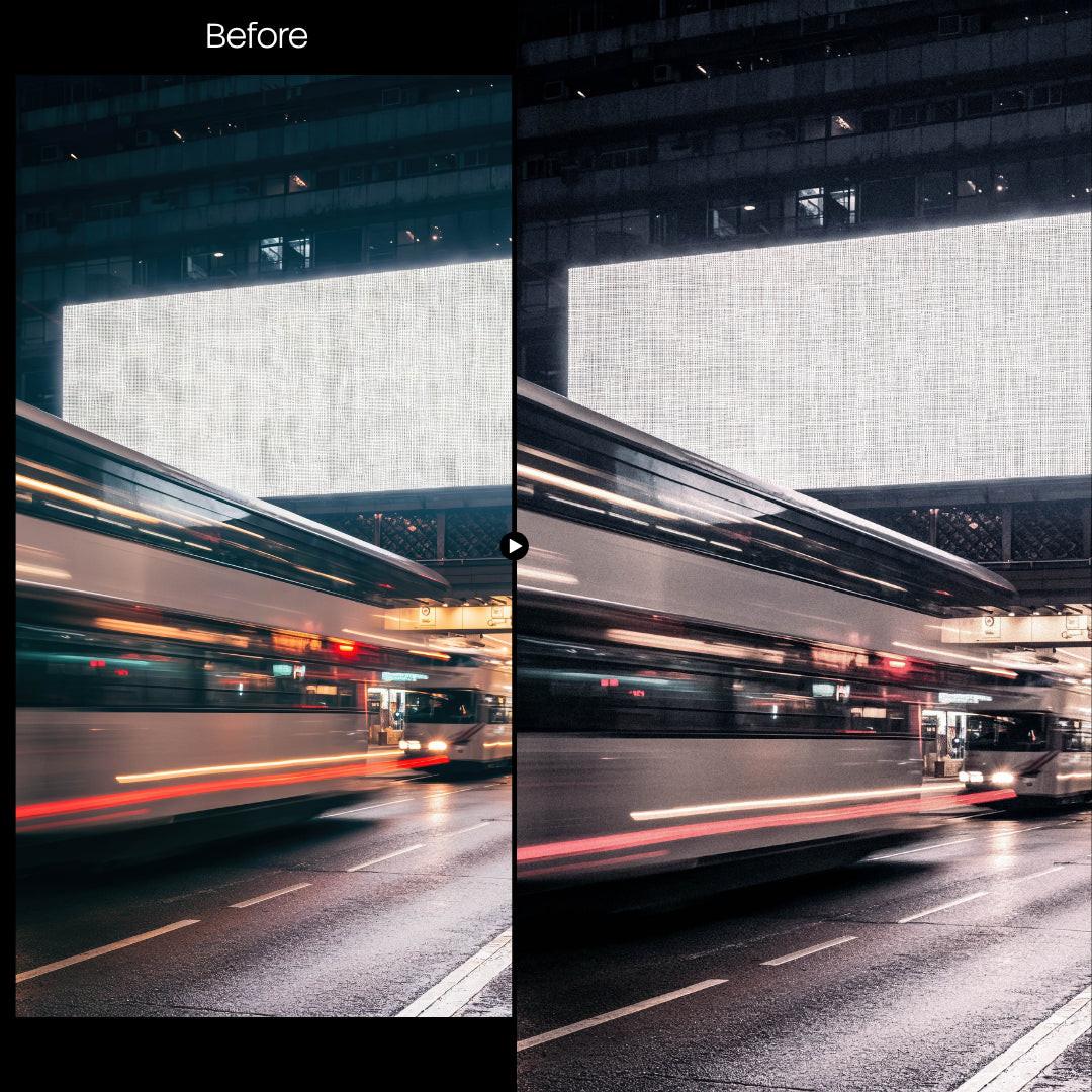 Urban Grain XMP presets color grading preview