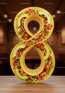 Creative Taco Number Eight Made with Fresh Ingredients