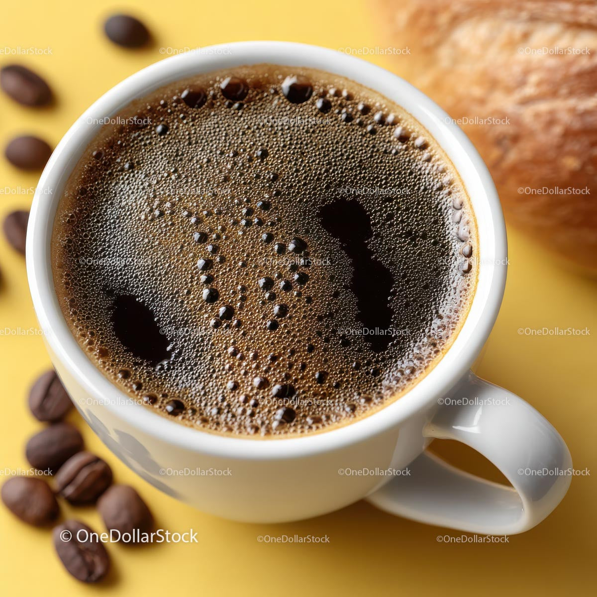 Warm Cup of Coffee with Freshly Brewed Aroma