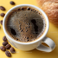 Warm Cup of Coffee with Freshly Brewed Aroma