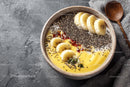 Delicious Tropical Smoothie Bowl with Banana and Chia Seeds