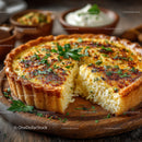 Cheese and Herb Baked Rice Casserole with Crispy Edges