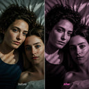 BW Portraits Pink XMP presets color grading preview