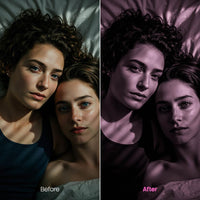 BW Portraits Pink XMP presets color grading preview