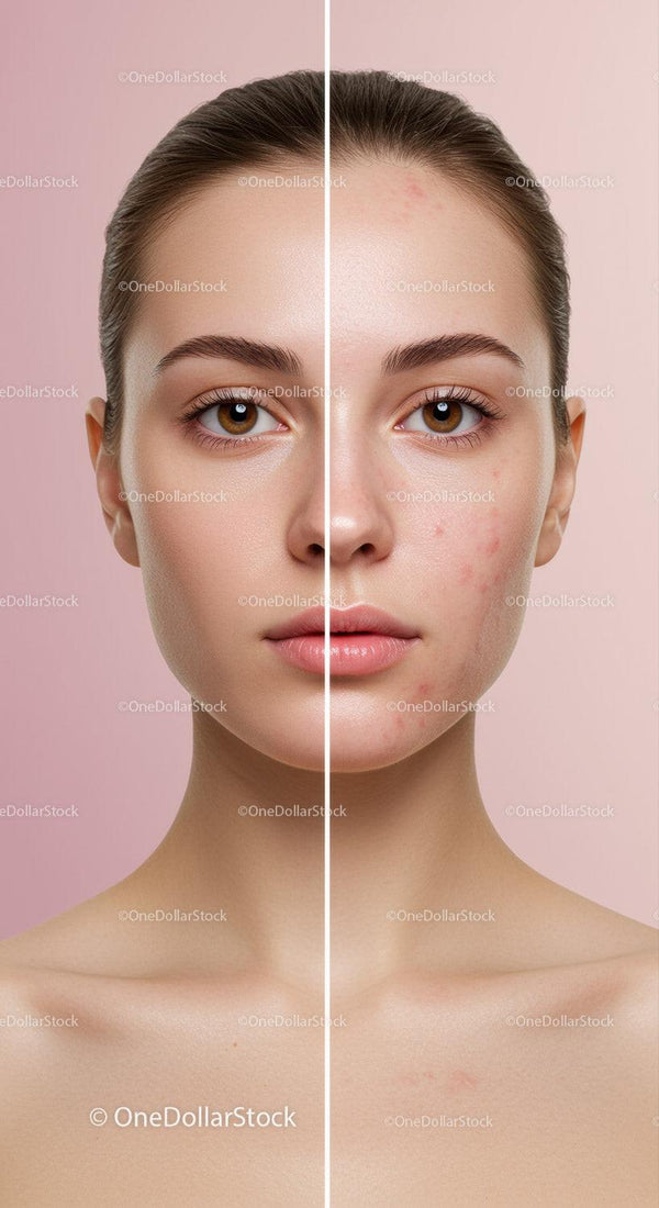 Portrait of a Woman Showing Clear skin and Acne Improvement Results