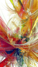 Vivid Abstract Swirl with Bright Colors and Dynamic Flow