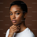 Elegant Portrait of a Young Woman with Freckles and Natural Beauty