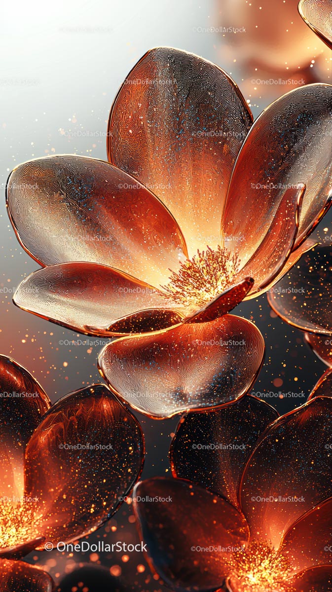 Elegant Magnolia Flower with Glowing Petals in Artistic Lighting