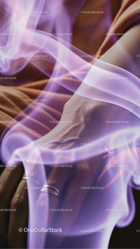 Before and after Violet Smoke Photo Overlays effect