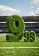 Environmental Percentage Displayed with Grass Numbers on Field