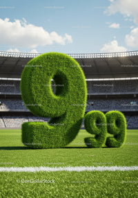 Environmental Percentage Displayed with Grass Numbers on Field